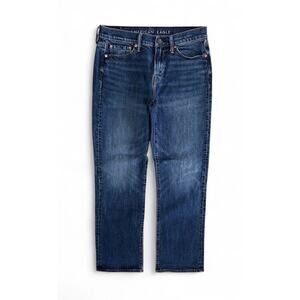 American Eagle Men’s Blue Denim Jeans Flex Straight Leg 30x32